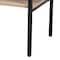 Baxton Studio Asher Modern Industrial Natural Brown Finished Wood and Black Metal 2Door Sideboard 223-12485-ZORO - alternate 8